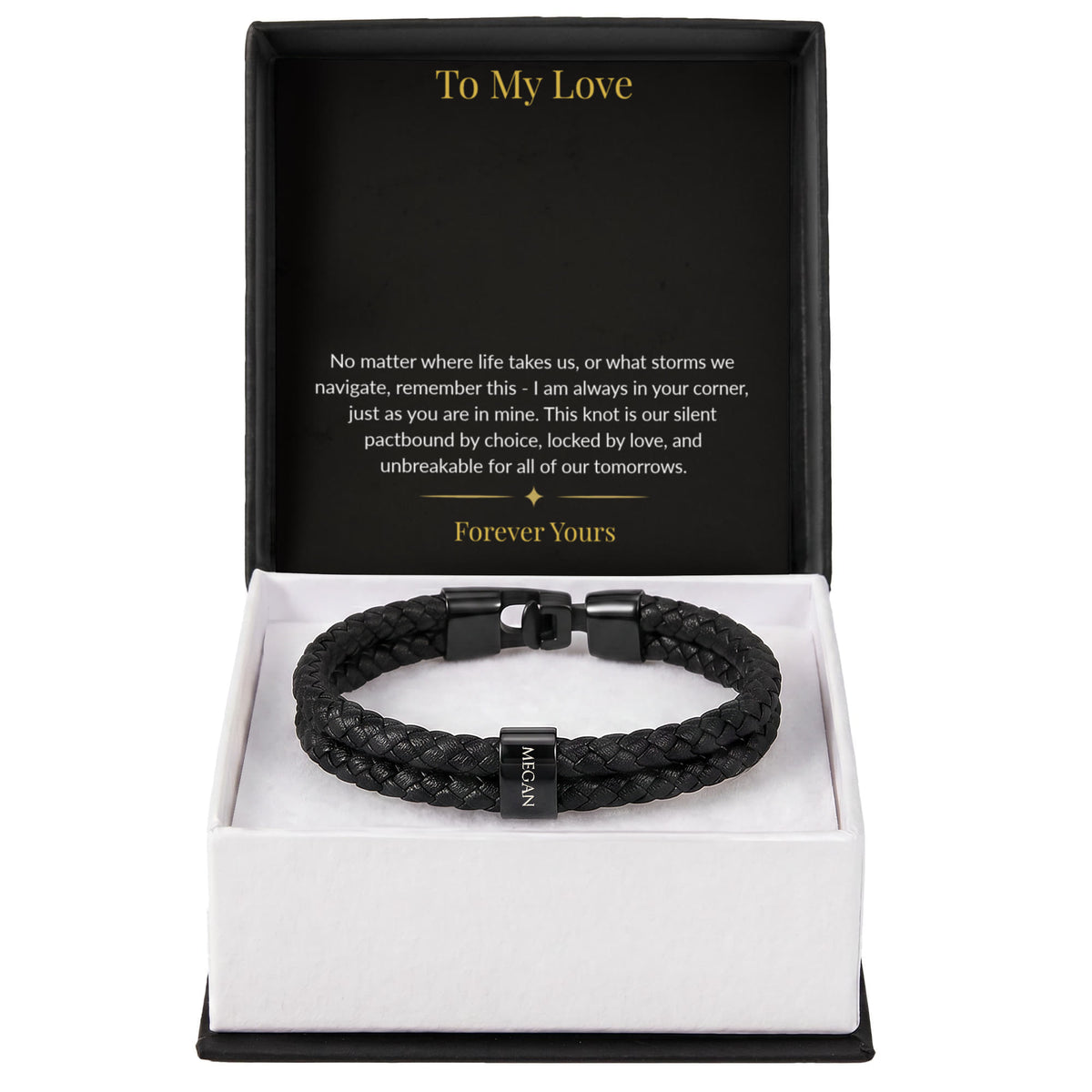 Custom Engraved Men's Personalized Name Bracelet | Anniversary & Father's Day Gift