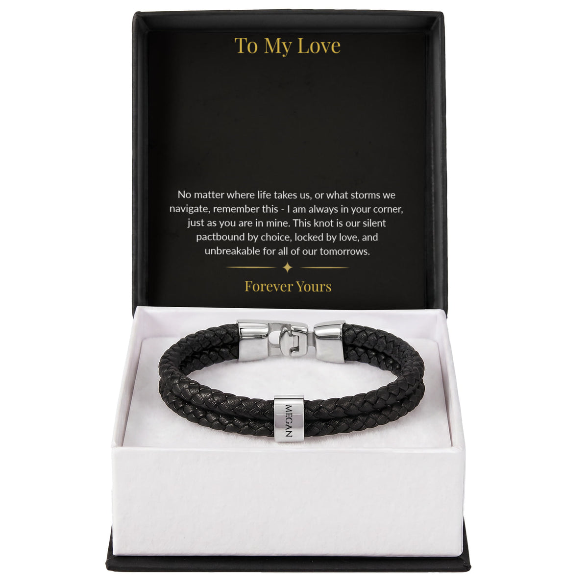 Custom Engraved Men's Personalized Name Bracelet | Anniversary & Father's Day Gift