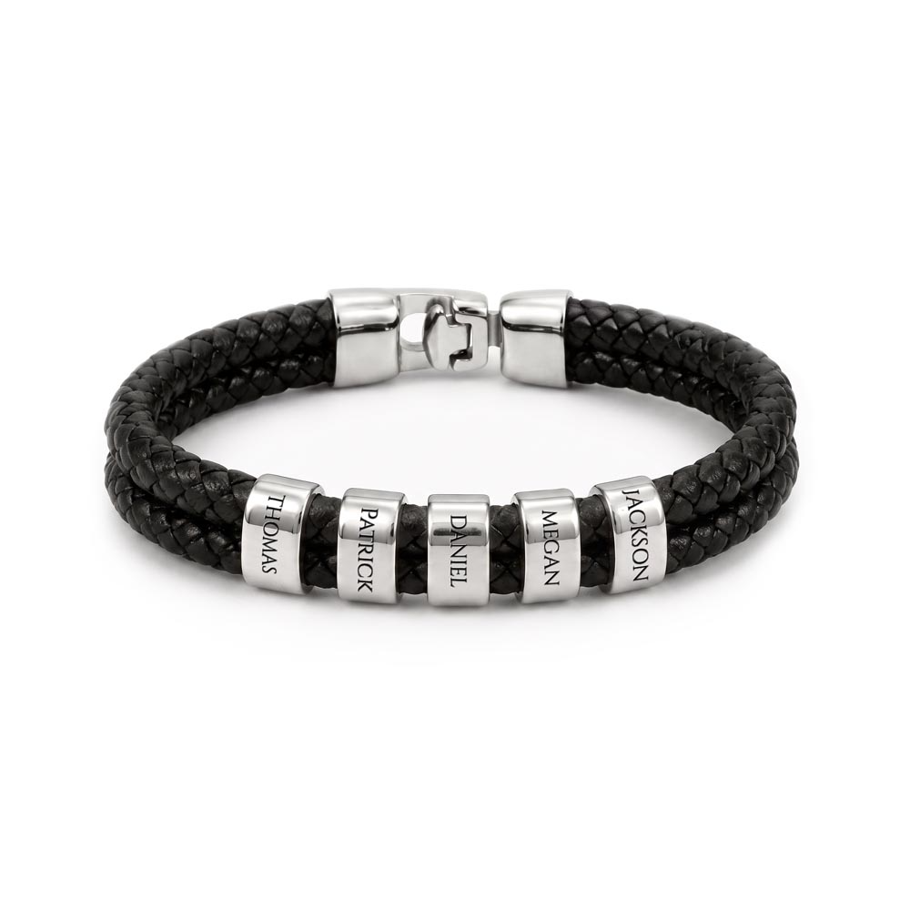Custom Engraved Men's Personalized Name Bracelet | Anniversary & Father's Day Gift