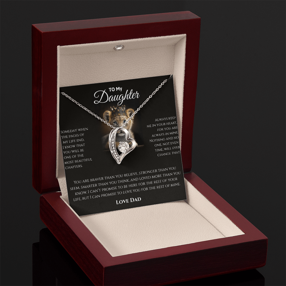 Daughter Necklace from Dad | Sentimental Message Gift