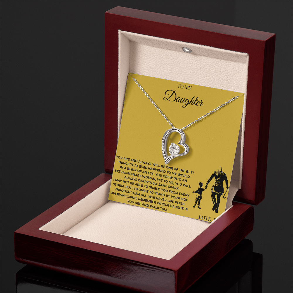 To My Daughter – Forever Love Necklace | Sentimental Gift from Dad