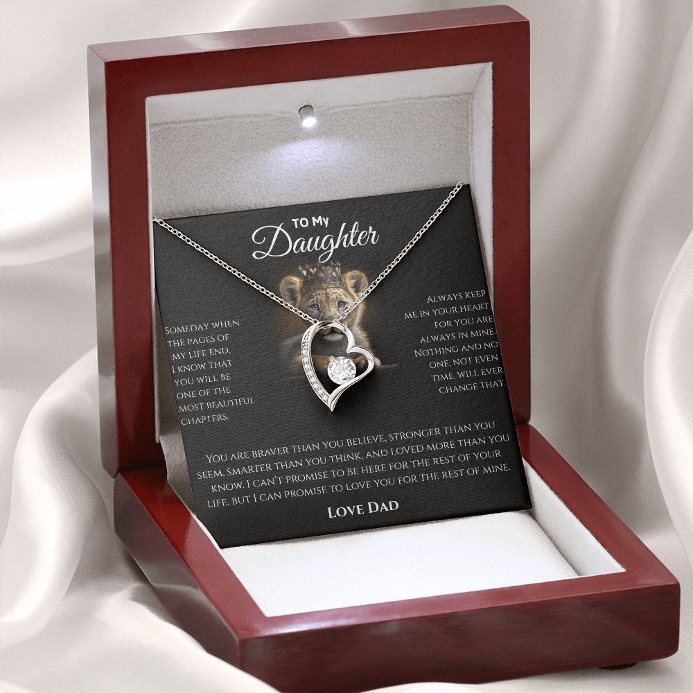 Daughter Necklace from Dad | Sentimental Message Gift