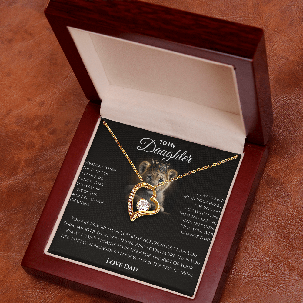 Daughter Necklace from Dad | Sentimental Message Gift