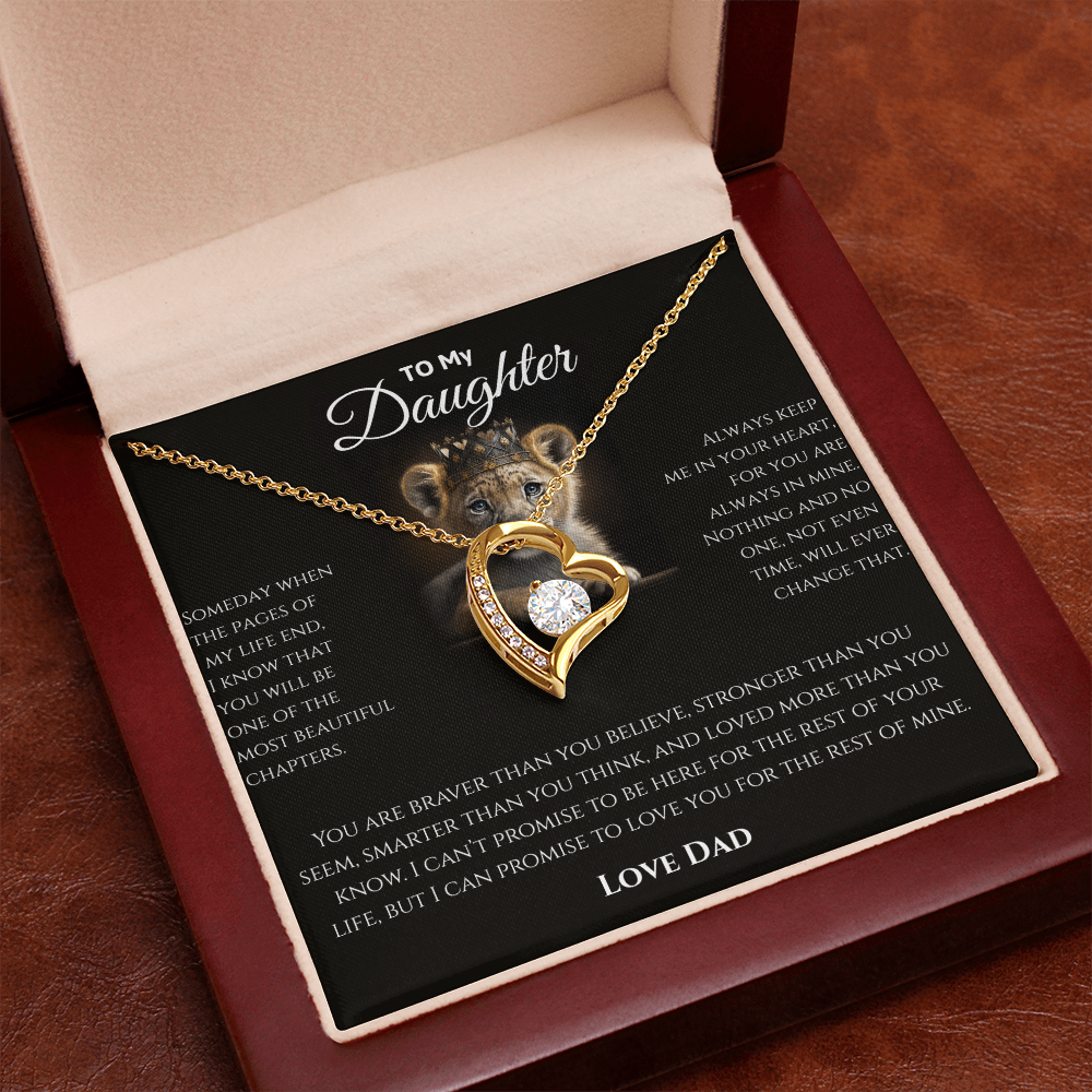 Daughter Necklace from Dad | Sentimental Message Gift