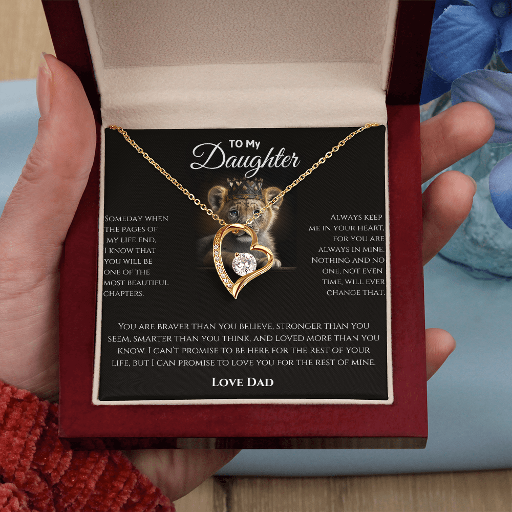 Daughter Necklace from Dad | Sentimental Message Gift
