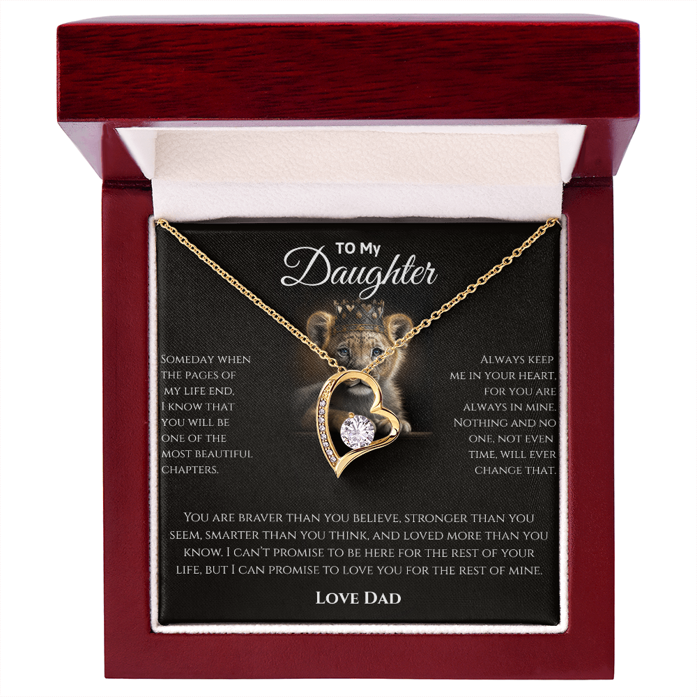 Daughter Necklace from Dad | Sentimental Message Gift
