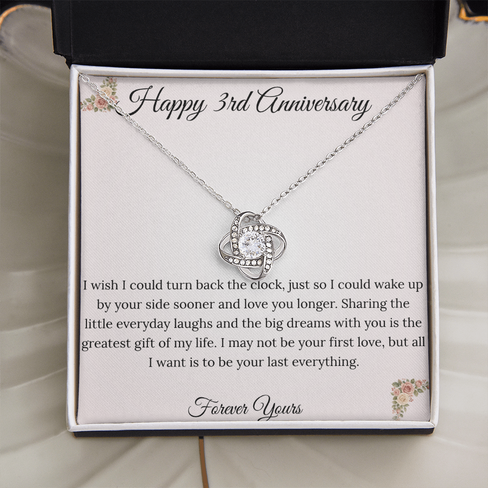 3rd Anniversary Gift for Wife | "Last Everything" Necklace