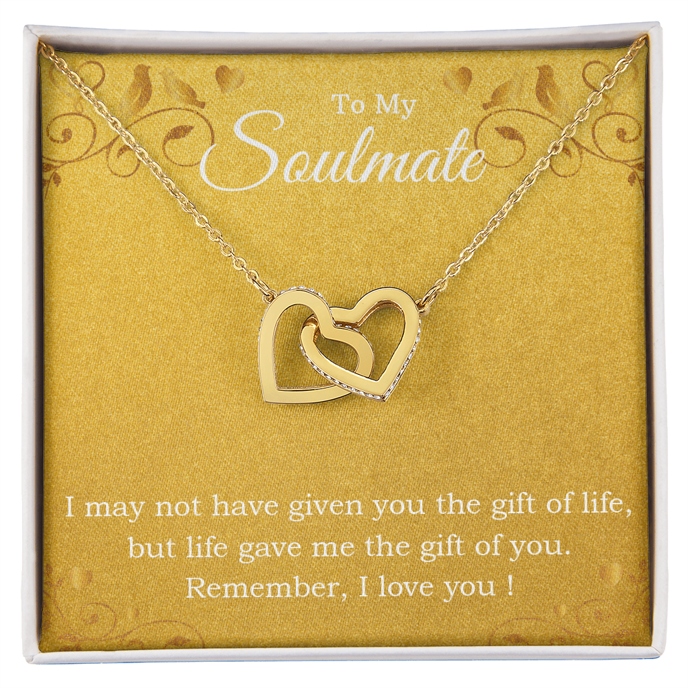 Two Hearts Entwined" - Interlocking Hearts Necklace Gift Set