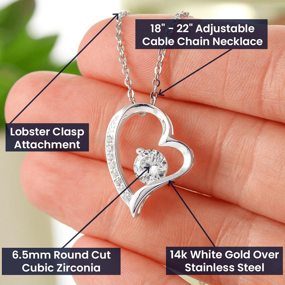 Forever Love Heart Necklace in Luxury Box