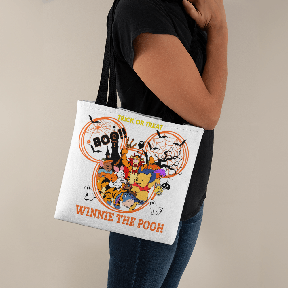 Winnie the Pooh Spooky Season Halloween Tote Bag