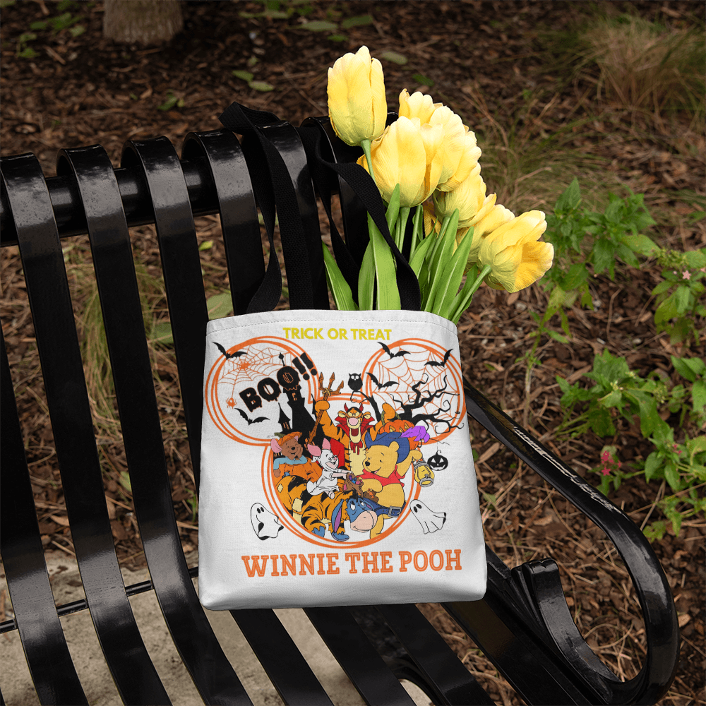 Winnie the Pooh Spooky Season Halloween Tote Bag