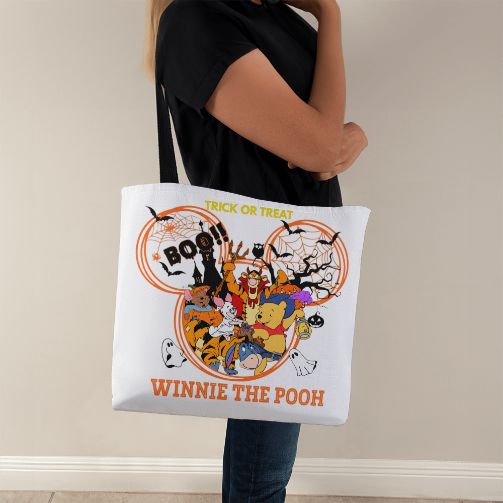 Winnie the Pooh Spooky Season Halloween Tote Bag