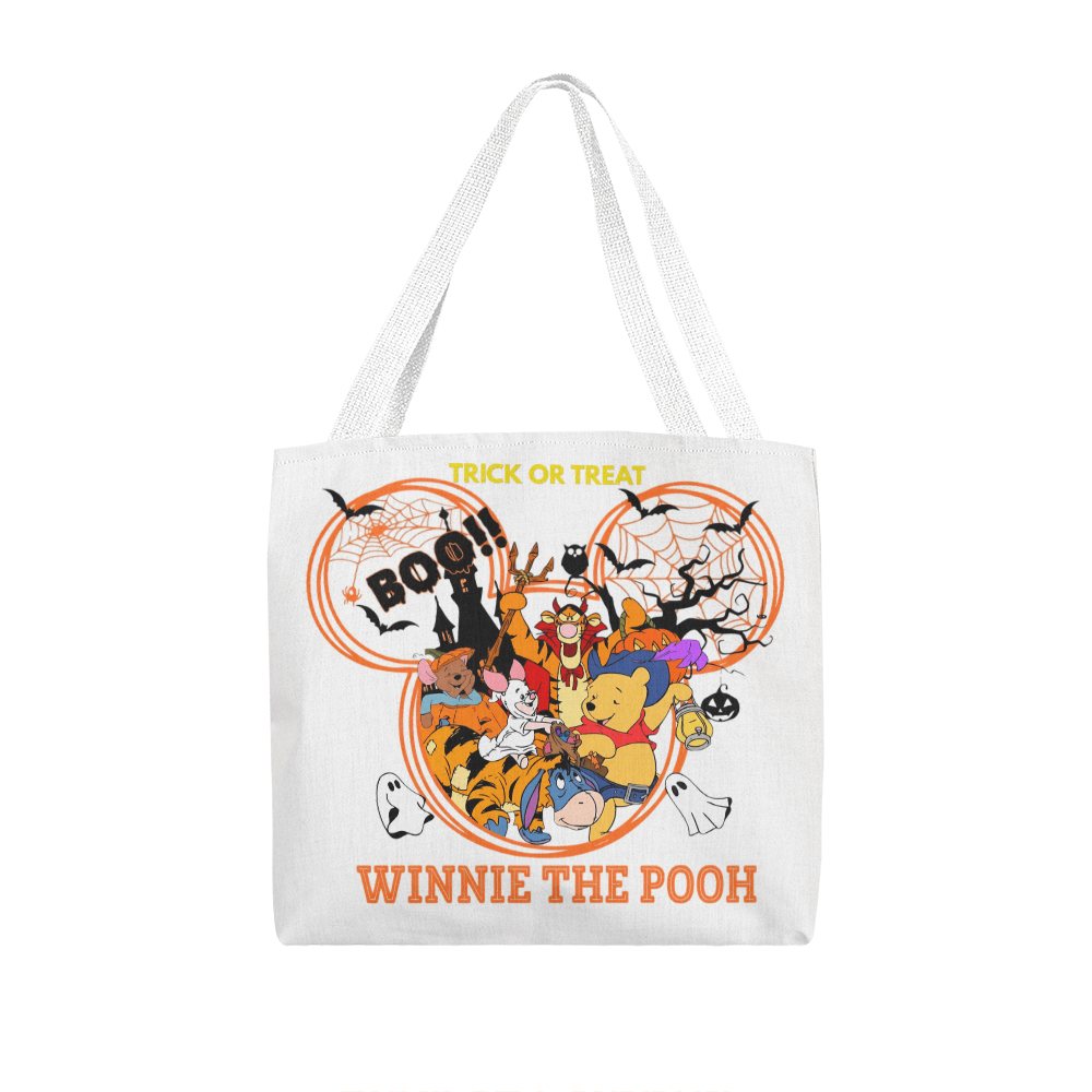 Winnie the Pooh Spooky Season Halloween Tote Bag