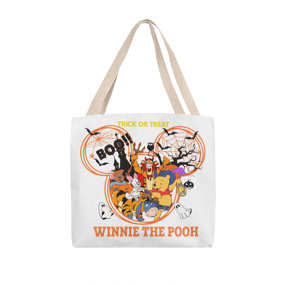 Winnie the Pooh Spooky Season Halloween Tote Bag