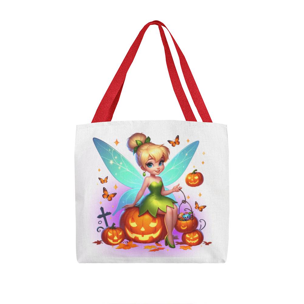 Disney Tinker Bell Halloween Trick-or-Treat Tote Bag - Spooky Cute Fairy Art