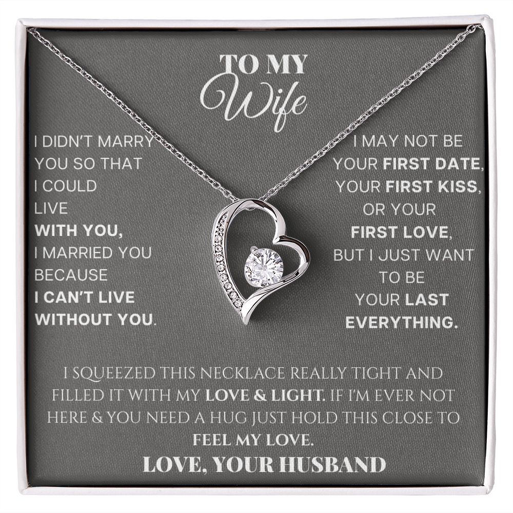 Forever Love Necklace - To MY WIFE