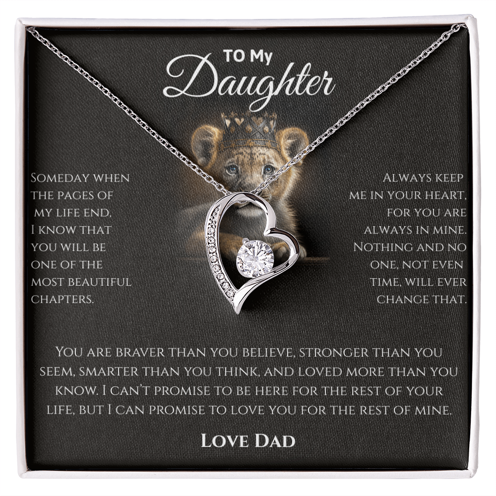Daughter Necklace from Dad | Sentimental Message Gift