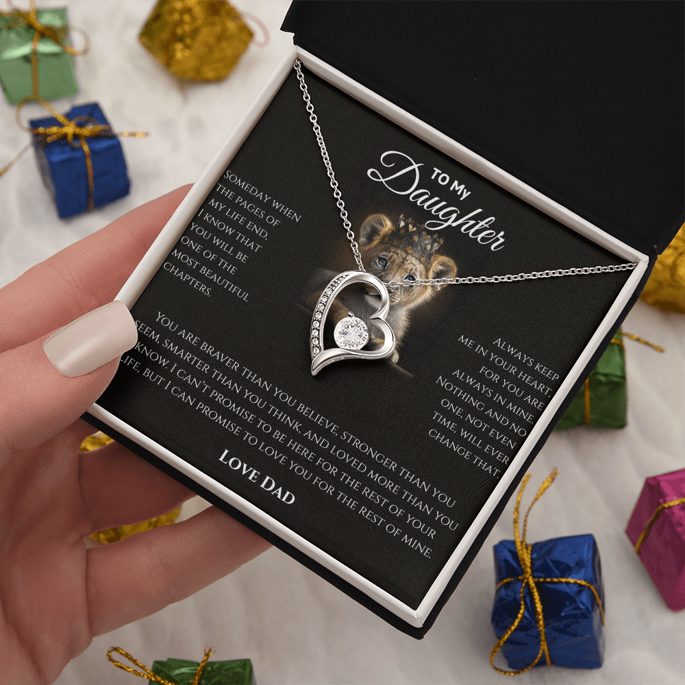 Daughter Necklace from Dad | Sentimental Message Gift