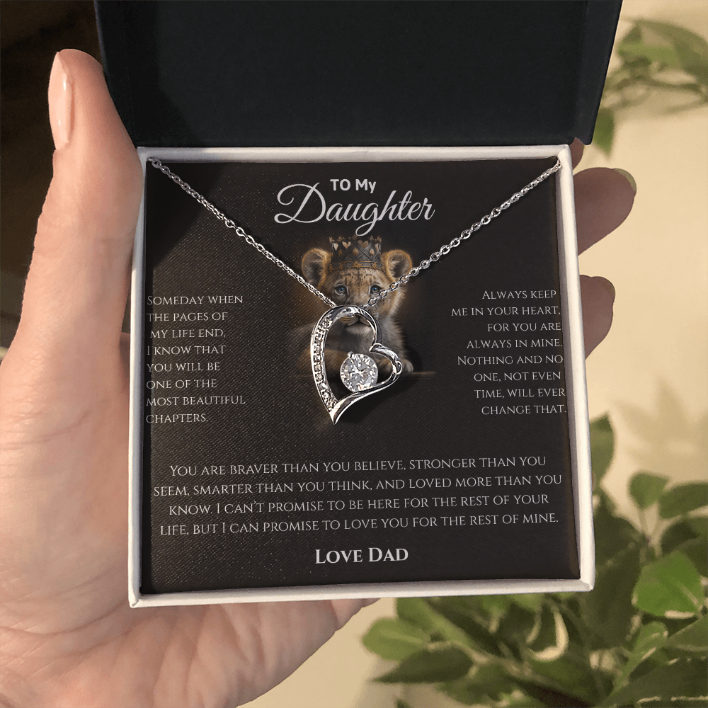 Daughter Necklace from Dad | Sentimental Message Gift