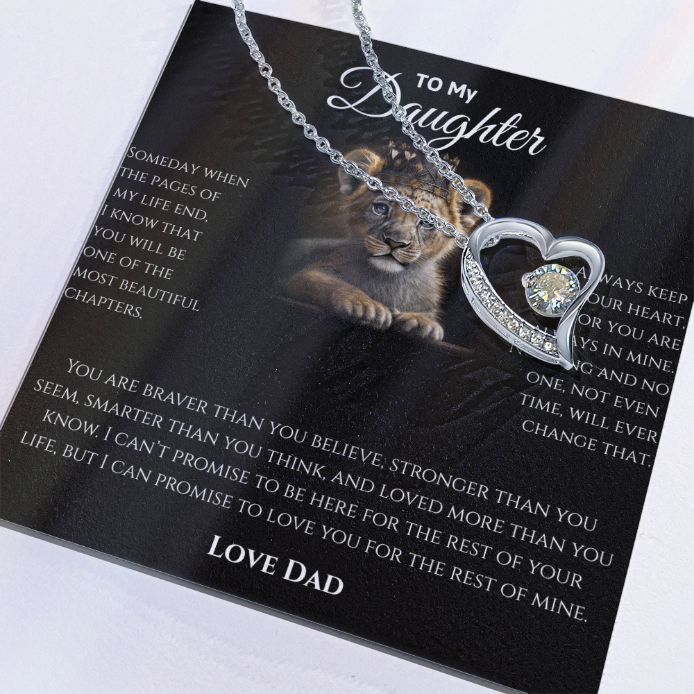 Daughter Necklace from Dad | Sentimental Message Gift