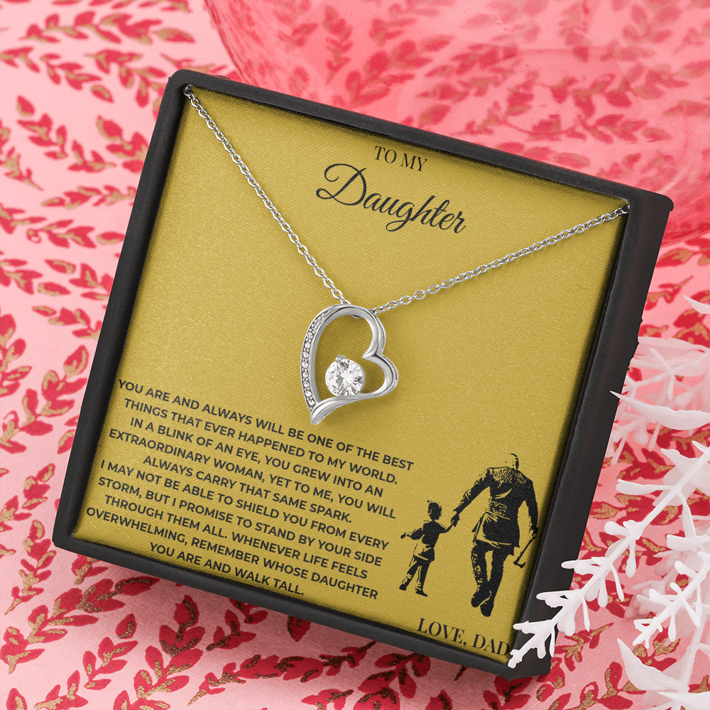 To My Daughter – Forever Love Necklace | Sentimental Gift from Dad