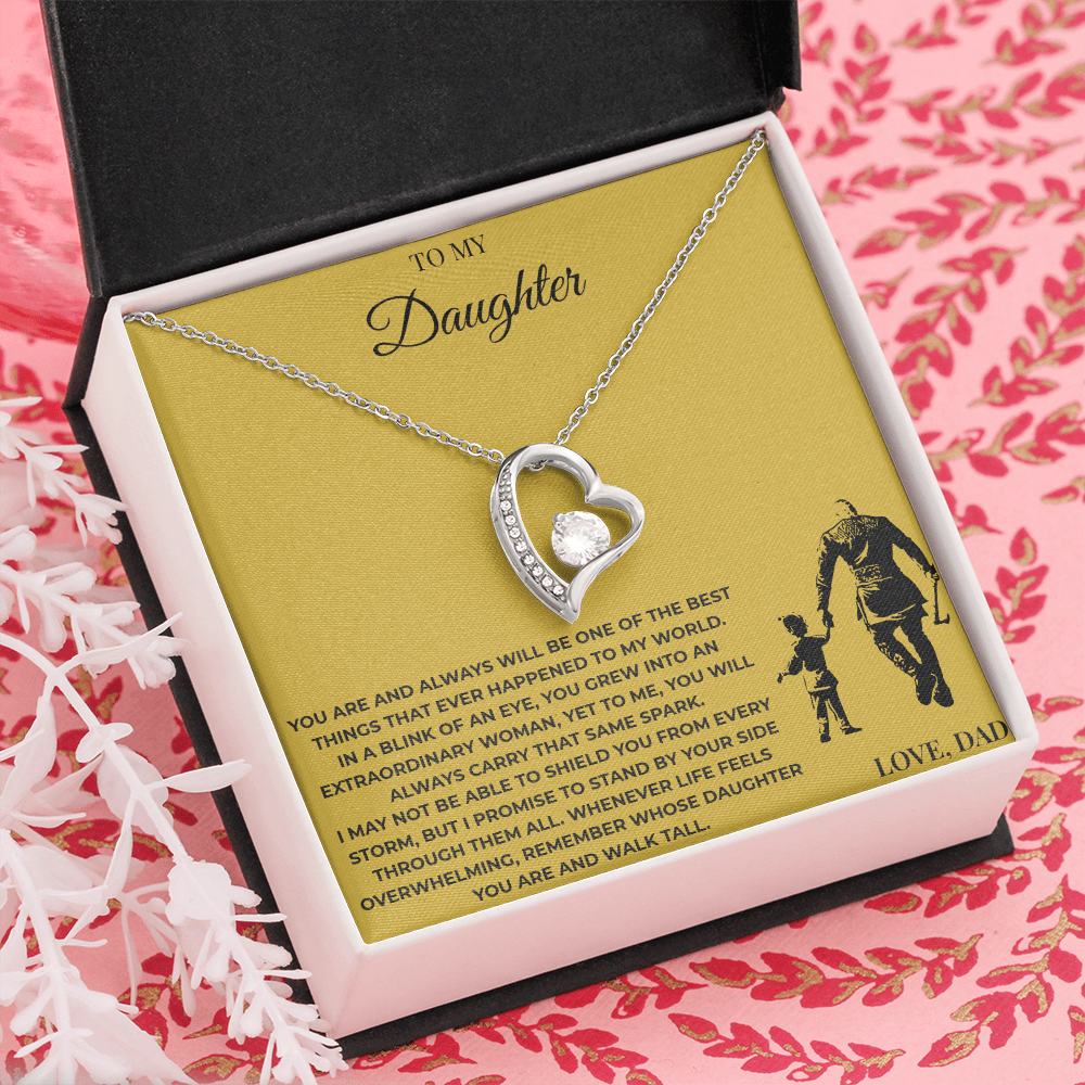 To My Daughter – Forever Love Necklace | Sentimental Gift from Dad