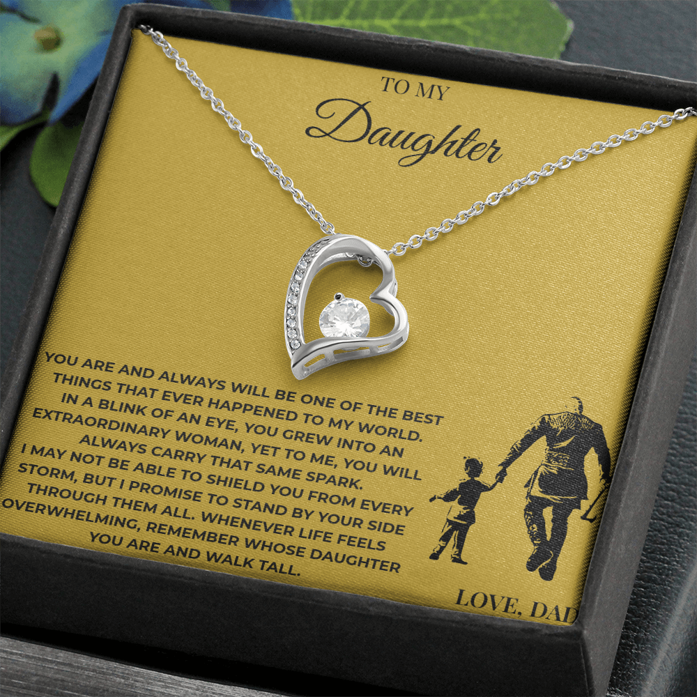 To My Daughter – Forever Love Necklace | Sentimental Gift from Dad