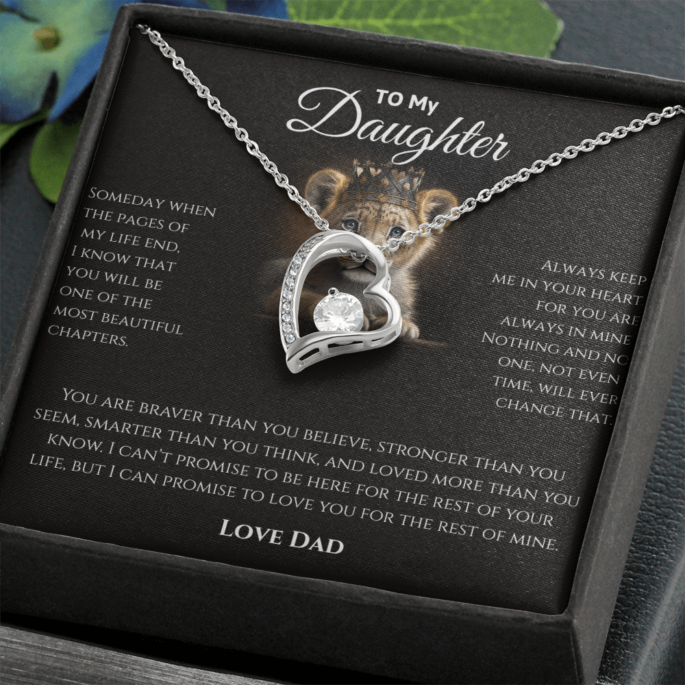 Daughter Necklace from Dad | Sentimental Message Gift