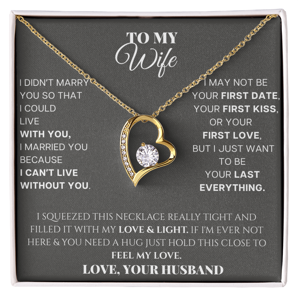 Forever Love Necklace - To MY WIFE