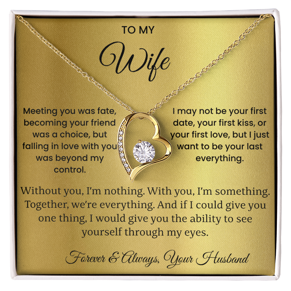 Forever Love Necklace - To my Wife