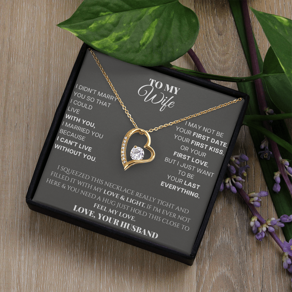 Forever Love Necklace - To MY WIFE