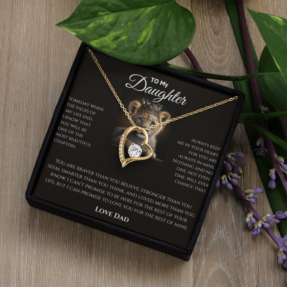 Daughter Necklace from Dad | Sentimental Message Gift