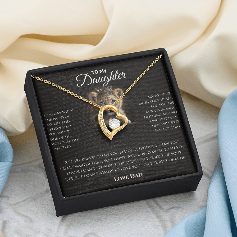 Daughter Necklace from Dad | Sentimental Message Gift