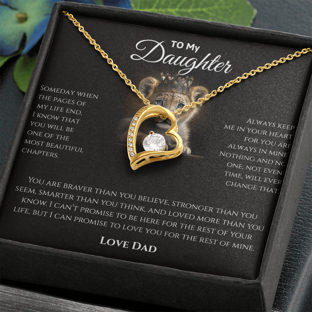Daughter Necklace from Dad | Sentimental Message Gift